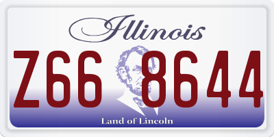 IL license plate Z668644
