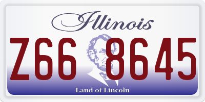 IL license plate Z668645