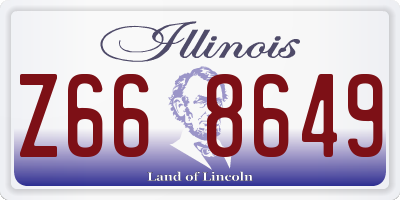 IL license plate Z668649
