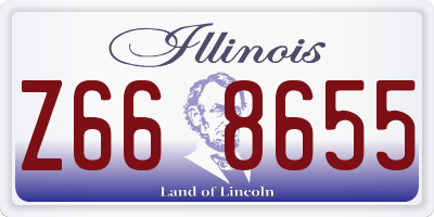 IL license plate Z668655