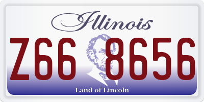 IL license plate Z668656