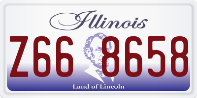 IL license plate Z668658