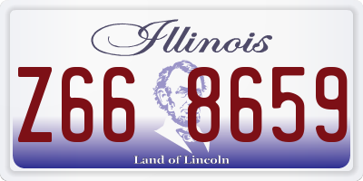 IL license plate Z668659