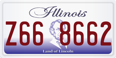 IL license plate Z668662