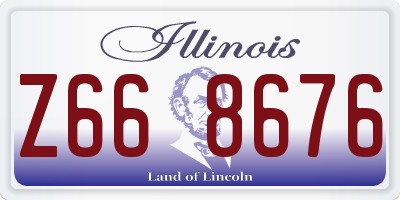 IL license plate Z668676