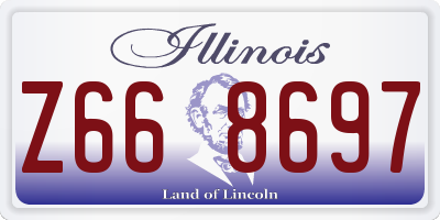 IL license plate Z668697