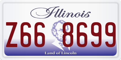 IL license plate Z668699
