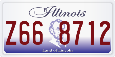 IL license plate Z668712