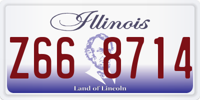 IL license plate Z668714