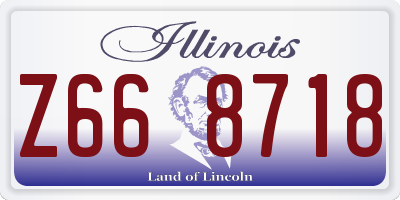 IL license plate Z668718