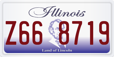 IL license plate Z668719