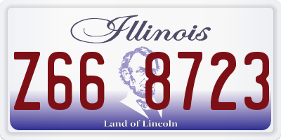 IL license plate Z668723