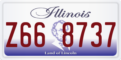 IL license plate Z668737