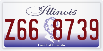 IL license plate Z668739