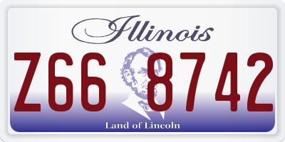 IL license plate Z668742