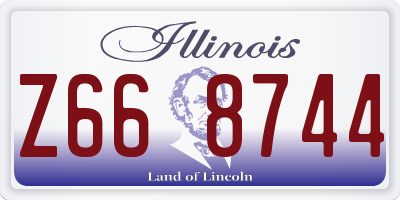 IL license plate Z668744