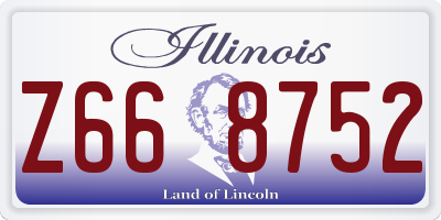 IL license plate Z668752