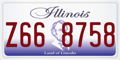 IL license plate Z668758