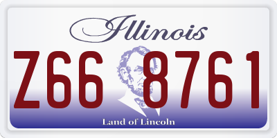 IL license plate Z668761
