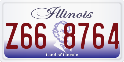 IL license plate Z668764