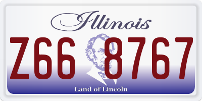 IL license plate Z668767