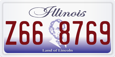 IL license plate Z668769