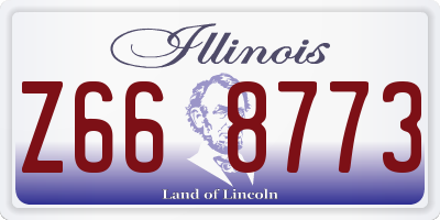 IL license plate Z668773