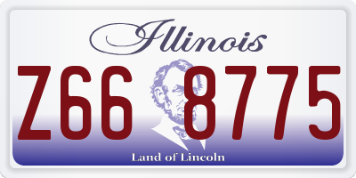 IL license plate Z668775
