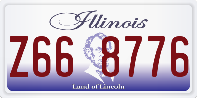 IL license plate Z668776