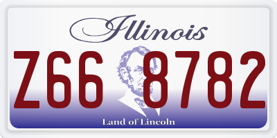 IL license plate Z668782