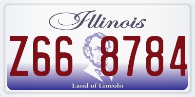 IL license plate Z668784