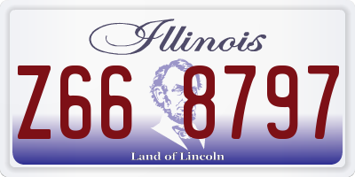 IL license plate Z668797