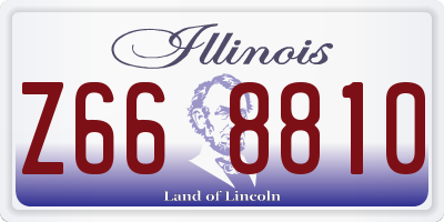 IL license plate Z668810