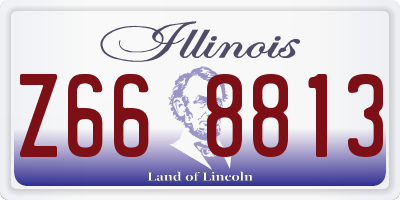IL license plate Z668813