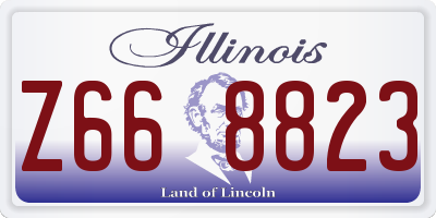 IL license plate Z668823