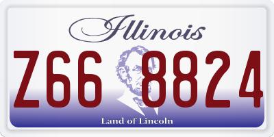 IL license plate Z668824