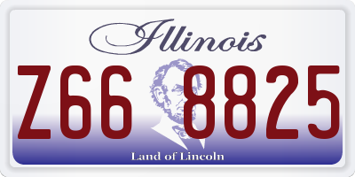 IL license plate Z668825