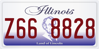 IL license plate Z668828