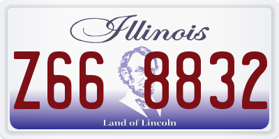 IL license plate Z668832
