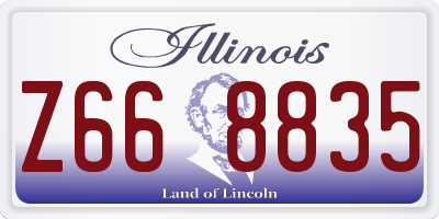 IL license plate Z668835