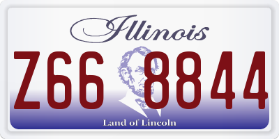 IL license plate Z668844