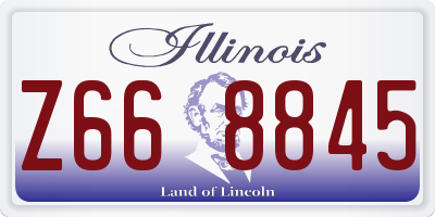 IL license plate Z668845