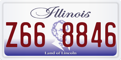 IL license plate Z668846