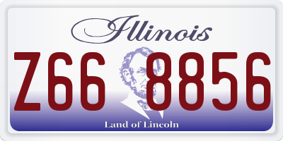 IL license plate Z668856