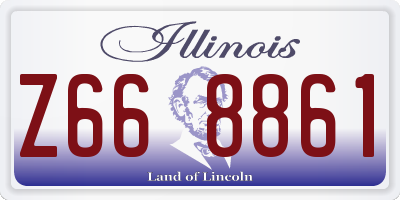 IL license plate Z668861