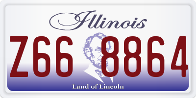 IL license plate Z668864