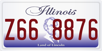 IL license plate Z668876