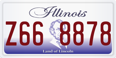 IL license plate Z668878