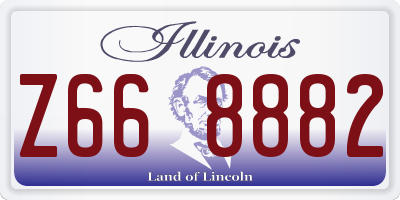 IL license plate Z668882