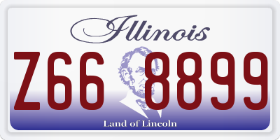 IL license plate Z668899
